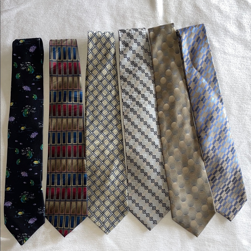 Lot 1 - 6 Silk Neckties